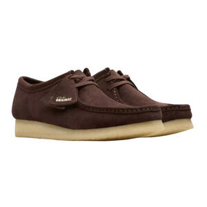 CLARKS Mens Wallabee Boot US 13 M EU 47 Brown Suede Leather NIB